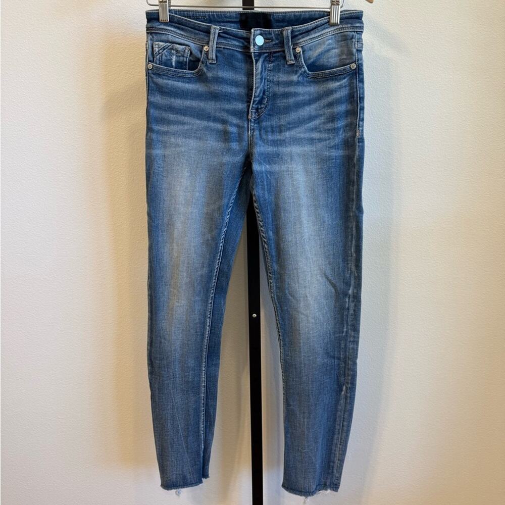 Buckle Black Fit 256 Distressed Ankle Blue Jeans Size 27 Slim Fit Casual Weekend